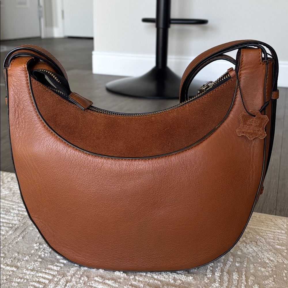 Brown Original Leather Shoulder Bag - Brand new custom made. - Picture 4 of 9